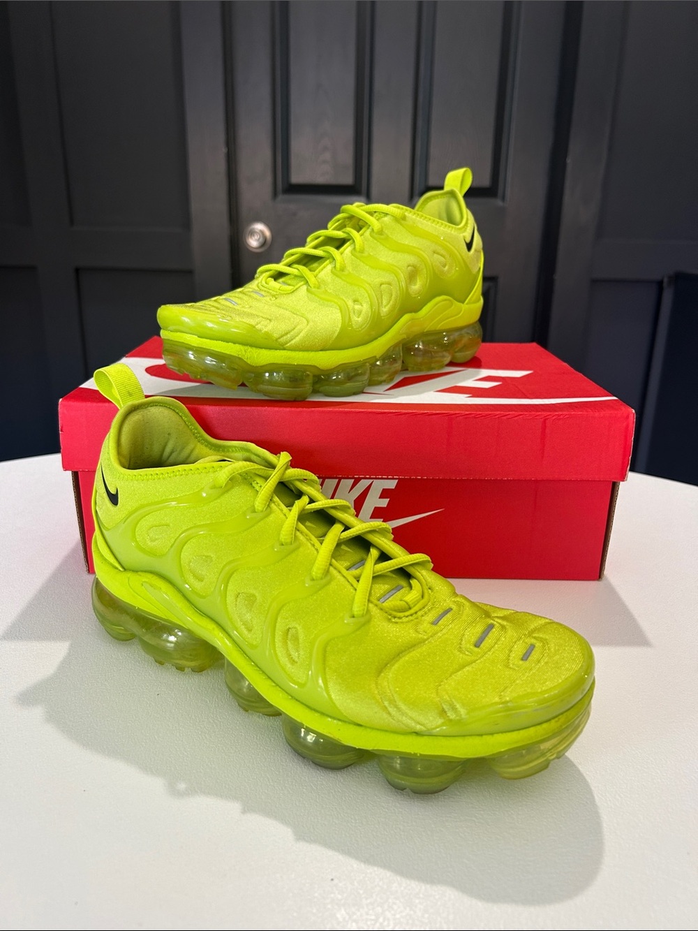Nike Air VaporMax Plus “Tennis Ball” Women’s Size 10